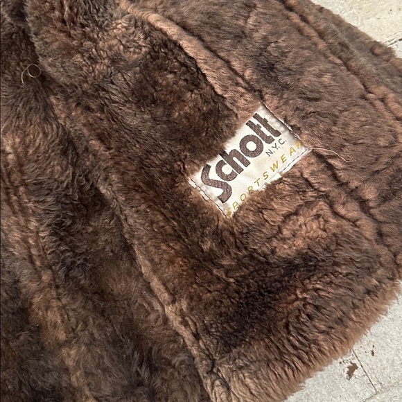 Schott NYC Real Shearling Jacket - Picture 7 of 7